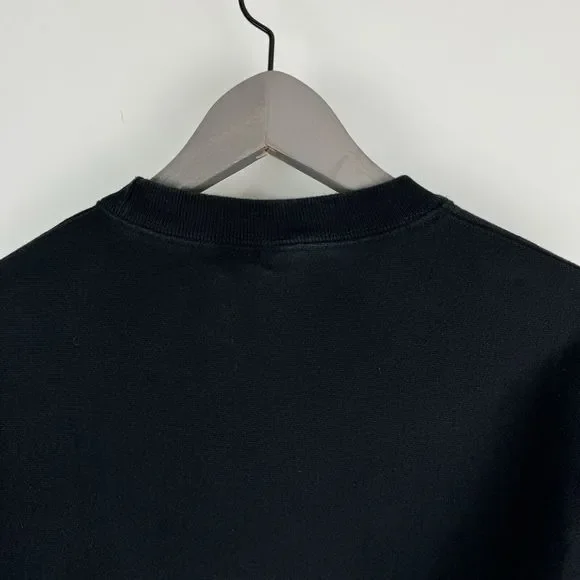 Champion Reverse Weave Crewneck Sweatshirt Mens Size Small Black Pullover - Picture 8 of 14